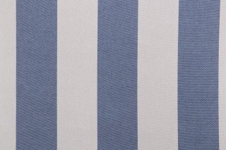 Axroma Cabana Stripe Woven Outdoor Fabric in Navy