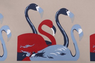 Bryant Fabrics Flamingo Printed Polyester Pillow Square Outdoor Fabric in Patriot