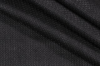 Solartex Woven Outdoor Pouf Fabric in Charcoal