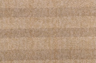 Solartex Stripe Woven Outdoor Pouf Fabric in Natural