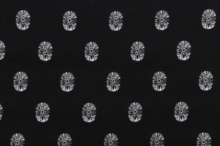 Richloom Printed Polyester Outdoor Fabric in Black