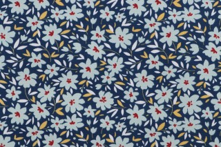 Richloom Hillside Printed Polyester Outdoor Fabric in Midnight