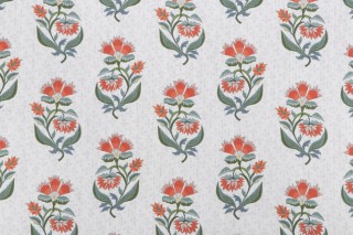 Lacefield Babette Printed Cotton Blend Drapery Fabric in Poppy 