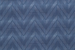 Robert Allen Glenella Damask Decorator Fabric in Navy