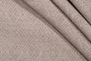 Diamond Woven Upholstery Fabric in Linen