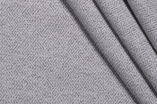 Myles Woven Upholstery Fabric in Nickel