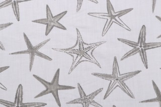 Scott Living Starfish - Luxe Linen Printed Cotton Linen Drapery Fabric in Castle