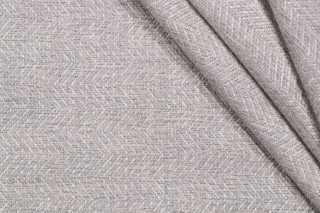 Herringbone Woven Upholstery Fabric in Dove
