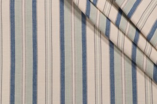 Romero Woven Decorator Fabric in Medium Blue
