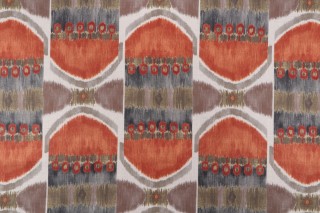 Mill Creek Resurgence-Hathor Printed Drapery Fabric in Rust 
