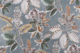 Mill Creek Summer Breeze-Marvy Printed Cotton Drapery Fabric in Kale 