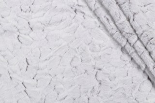 Mill Creek Fauxchilla Faux-Fur Decorator Fabric in Silver Fox 