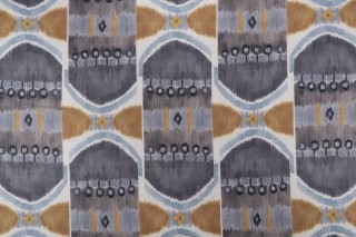 Mill Creek Resurgence-Hathor Printed Drapery Fabric in Icecap 