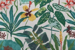 Mill Creek 104 Degrees-Granda Printed Polyester Drapery Fabric in Tropical 