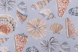 Magnolia Home Longboat Printed Cotton Drapery Fabric in Sunset 
