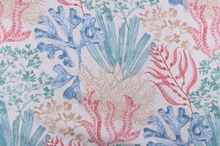 Magnolia Home Layton Printed Cotton Drapery Fabric in Cabana 