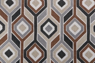 Bryant Fabrics Hammond Printed Polyester Outdoor Fabric in Neutral 