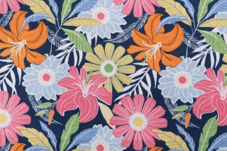 Bryant Fabrics Cynthia Printed Polyester Outdoor Fabric in Twilight 