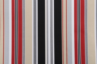 Bryant Fabrics Hudson Stripe Printed Polyester Outdoor Fabric in Bistro 