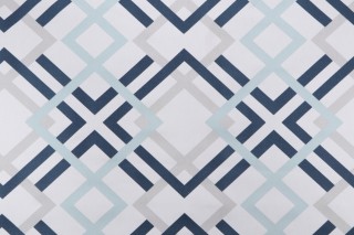 Premier Prints Winston Printed Cotton Twill Drapery Fabric in Premier Navy 