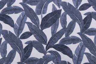 Premier Prints Jungle Printed Cotton Drapery Fabric in Peacoat 