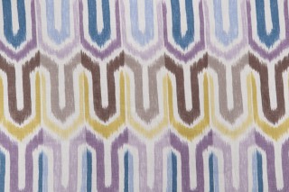 Termiz/Met Printed Linen Drapery Fabric in Meadow 