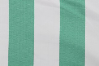 Solartex Cabana Stripe Woven Outdoor Fabric in Green