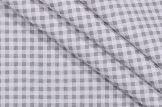Premier Prints Gingham Printed Cotton Drapery Fabric in Storm 