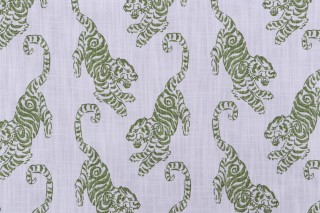 Premier Prints Kenway-Slub Canvas Printed Cotton Drapery Fabric in Kale 
