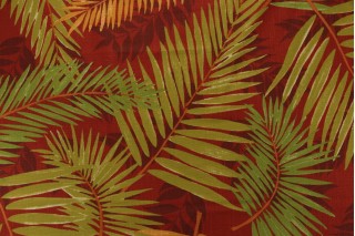Robert Allen Seafield Printed Drapery Fabric in Lacquer
