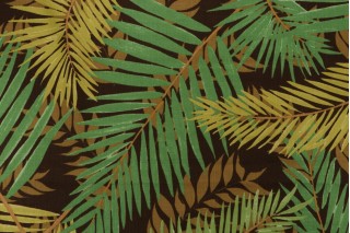 Robert Allen Seafield Printed Drapery Fabric in Cocoa