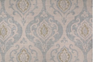 Covington Suri Printed Cotton Linen Drapery Fabric in 503 Serenity