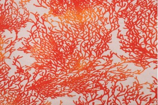 Stof Fabrics Caledonie Printed Cotton Blend Drapery Fabric in Rouge