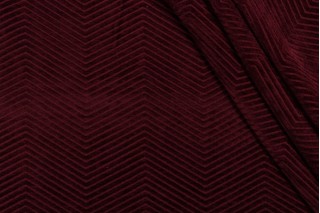 Kaufmann Fall In Line Performance Woven Chenille Upholstery Fabric in Oxblood