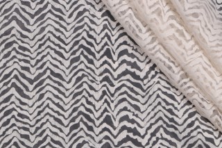 Aldeco Pim Sheer Drapery Fabric in White Oat for Scalamandre