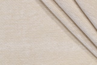 Scalamandre Chenille Twill Woven Upholstery Fabric in Cream
