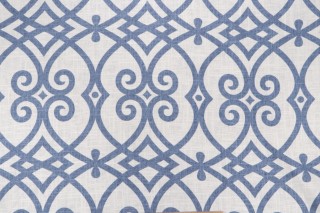 Jaclyn Smith Home Gatework Rot Printed Linen Blend Drapery Fabric for Trend 