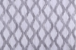 Kelly Ripa Home Floating Trellis Printed Cotton Drapery Fabric in Shell