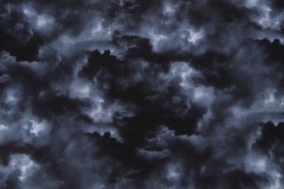 Timeless Treasures Dragon's Lair - Midnight Clouds Printed Cotton Craft Fabric in Grey 