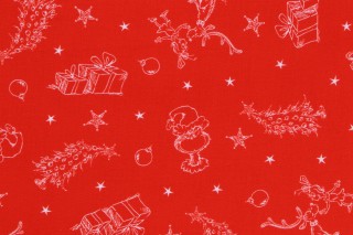 Robert Kaufman How The Grinch Stole Christmas Collection ADED-21780-223 Printed Cotton Craft Fabric in Holiday 