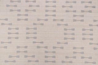 Paddle Stripe Woven Upholstery Fabric in Silver