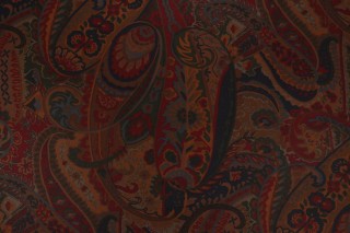 Scalamandre Princepessa Printed Cotton Drapery Fabric in Multi/Brown
