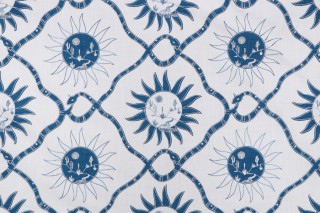 Elana Gabrielle Sol Embroidered Drapery Fabric in Bluebell for PK Lifestyles