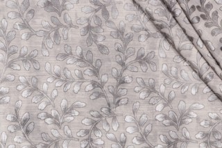 PK Lifestyles Leafing Through Woven Damask Decorator Fabric in Flint 