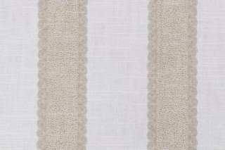 Neptune Stripe Printed Cotton Blend Drapery Fabric in Atmosphere