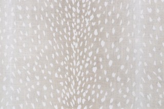 Fabricut Perth Printed Linen Blend Drapery Fabric in Dove Grey