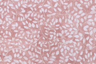 P Kaufmann Willow Leaf Printed Cotton Drapery Fabric in Rose 
