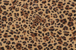 P Kaufmann Feline Printed Cotton Drapery Fabric in Safari 