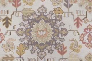 P Kaufmann Powell Medallion Printed Cotton Drapery Fabric in Desert 