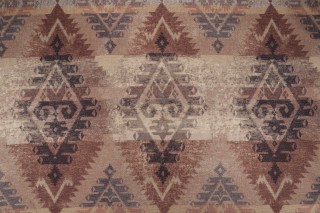 P Kaufmann Mesa Diamond Printed Cotton Drapery Fabric in Desert Sand 